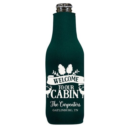 Welcome to Our Cabin Bottle Huggers